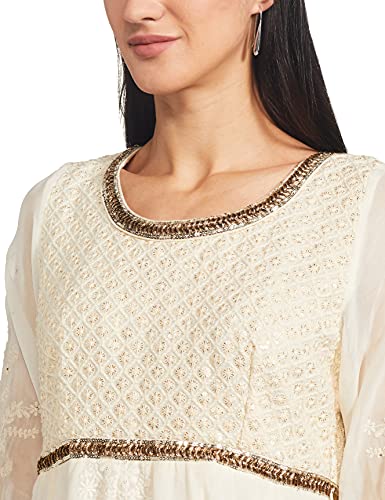 Image of BIBA Women Viscose Anarkali Kurta Churidar Suit Set
