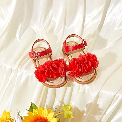 Image of Kiderence Toddler Girls Sandals Little Girls Kids Summer Shoes Toddler Sandals