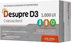 Suplemento Alimentar Desupr Vitamina D3 1000 Ui Com 40 Comprimidos