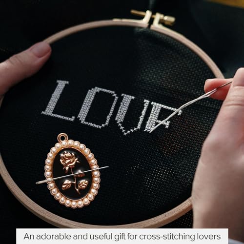 Image of Needle Minder for Embroidery, 3pcs Magnetic Needle Keeper for Cross Stitch, Lovely Cartoon Pin, Needlework Storage Accessory, Gift for Cross Stitch Lover (45-Needle)