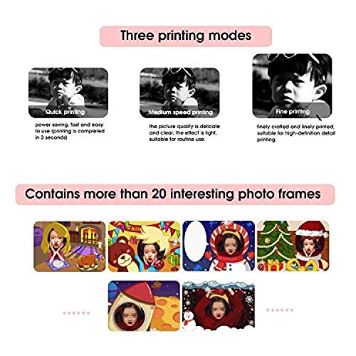 ZHJIUXINGBT Sofortdruckkamera USB Child Digital Sofortbildkamera Kinder Digitalkamera Drucken Machen Sie Fotos – Bild 4