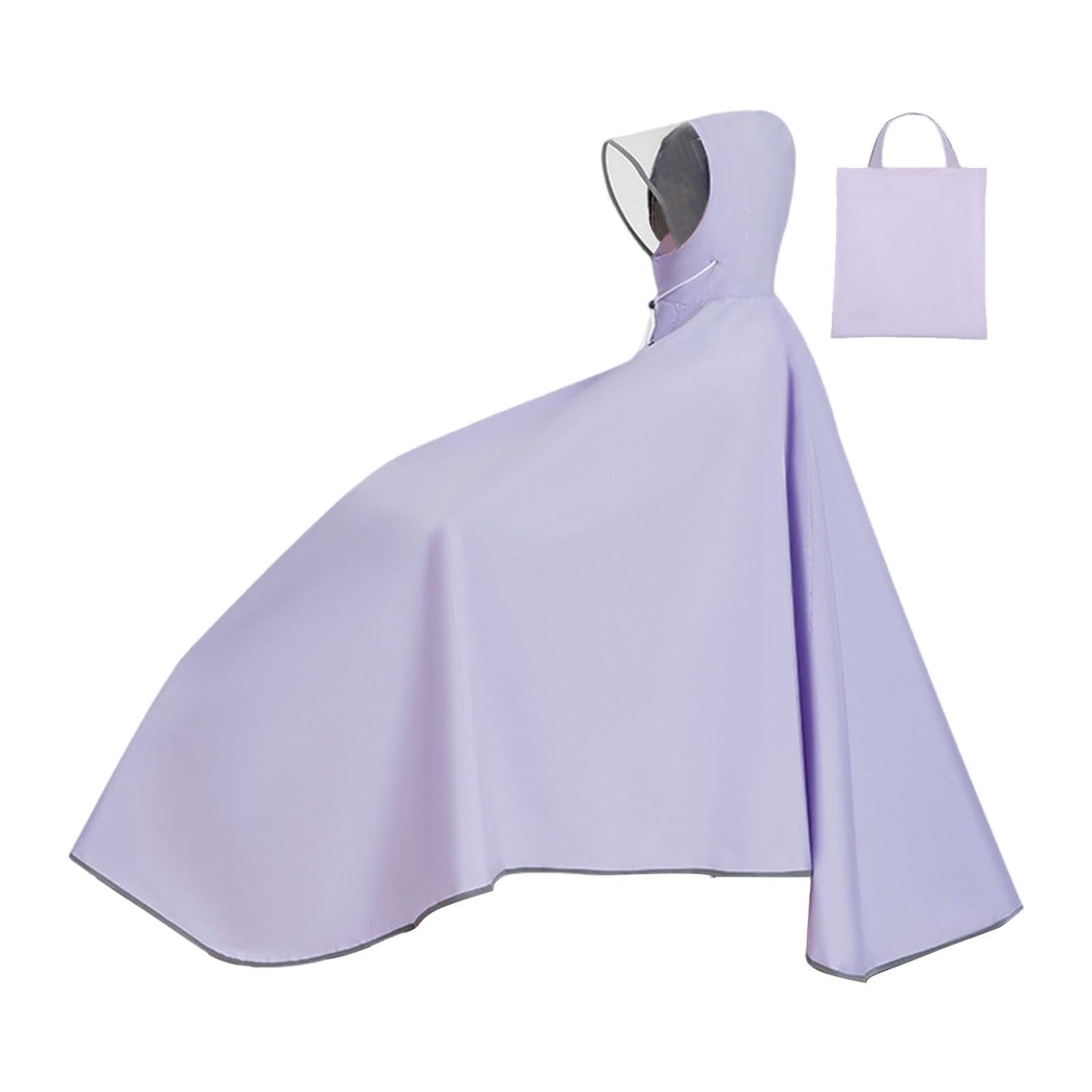 LOVIVER Poncho Da Ciclismo Impermeabile per Adulti con Cappuccio E Protezione