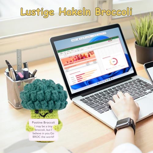 Mwmoeen Lustige Positive Kartoffel Pocket Hug, Kreative Positive Broccoli Puppe Beste Freundin Geschenke für Freundin Frauen(A28)