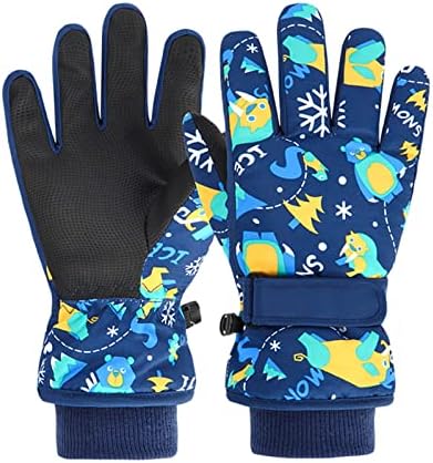 Sports Gloves Kids Outdoor Sports Gloves for Kids Snow Gloves Toddler Kids Golf Glove Thermal Winter Gloves Warm Windproof Waterproof Gloves Mittens for 1 Year Old