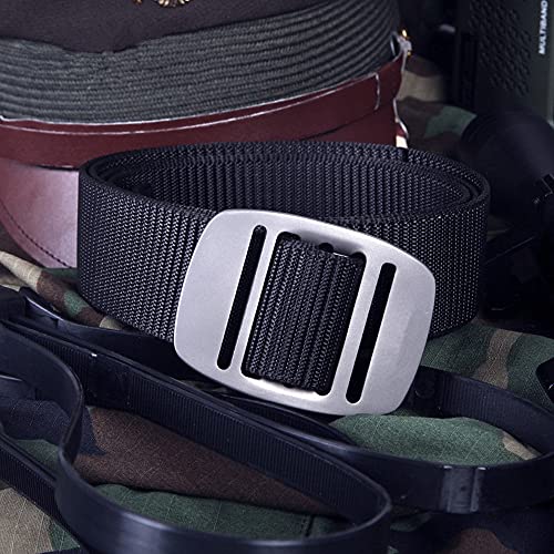 Titanium Buckle Tactical Belt Nylon Belt for Men Adjustable Military Webbing Belt Strap with Nickel Free Titanium Buckle2