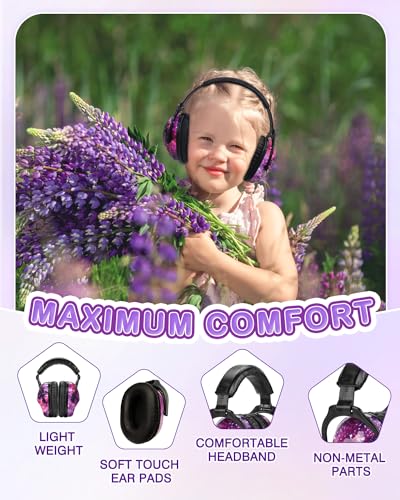 ZOHAN EM030 Kids Ear Protection, Noise Cancelling Headphones Ear Muffs for Autism Sensory, Safety Noise Reduction Hearing Protection for Monster Truck/Concerts/Fireworks/Air Shows - Image 6