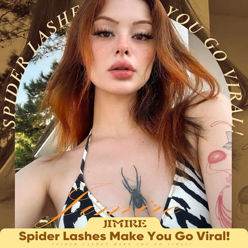 Image of Spider Lash Clusters Wispy Natural Eyelash Clusters CC Curly Breeze Lashes Clusters Fluffy Lashes Extensions 10-16MM Cluster Eyelash Extensions for Clean Baddie Makeup Look 160Pcs