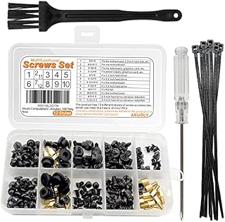 Akuoly Computer Screws Desktop Screw Set Standoffs for PC Mounting Motherboard Computer Fan 2.5'' SSD 3.5'' HDD Fixation on Desktops,166 Pieces