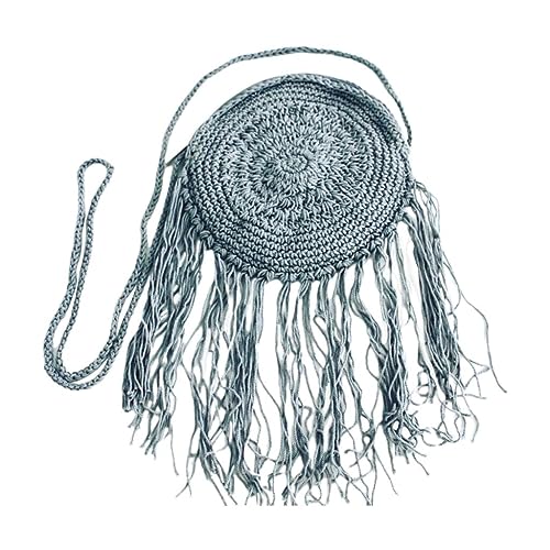 Image of Chic Handmade Round Crossbody Crochet Purse: Elevate Your Style with This Exquisite Artisan-Crafted Fashion Accessory