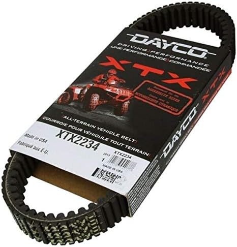 DAYCO XTX ATV Belt for Suzuki 2008-2015 LT-A750X King Quad, 2005-2007 LT-A700X King Quad, Various Arctic Cat 2007-2017 Prowler, 1000 XT, MudPro Special, Wildcat, 1000i Models XTX2234