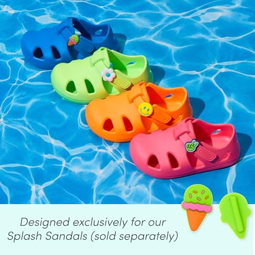 Image of Ten Little Splash Sandal Charms for Kids, 2-Pack Silicone Shoe Charms for Boys and Girls