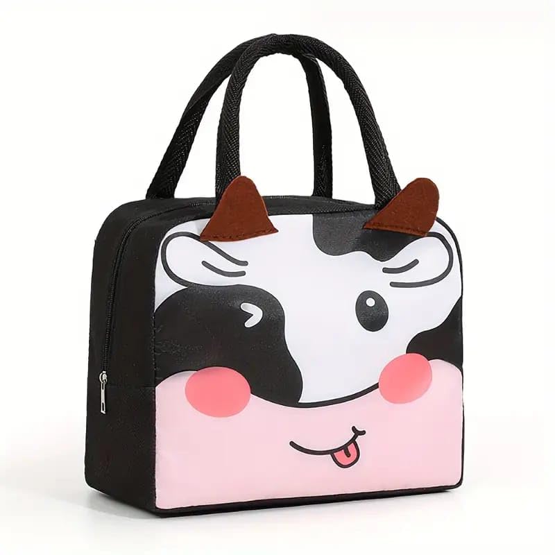 MarketMax Portable Food Tote Bag - Insulated Travel Lunch Storage Bag for Office, College, Picnic & School - Kids and Adults - White Cow (B0CVFS8DD1) Amazon Price History, Amazon Price Tracker