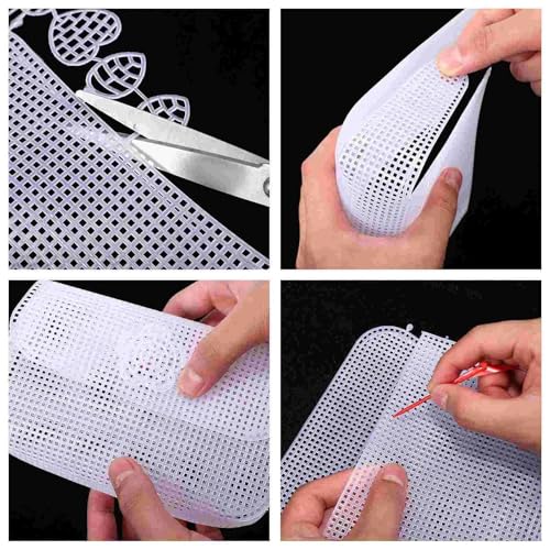 Malla plastico para diseñar bolsos y carteras de mujer en proyectos de costura creativa 7