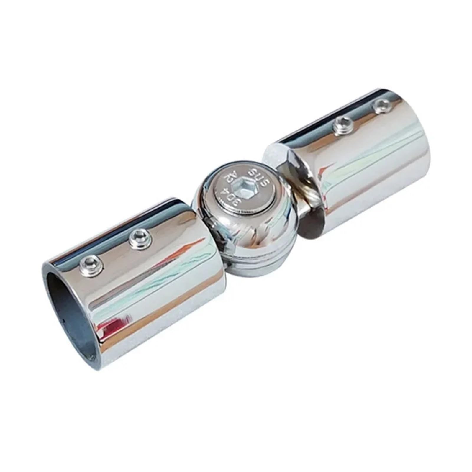 Corner Curtain Rod Connectors Adjustable Corner Elbow Joint For Rods In For Bay Window And Shower Rooms With 304 Stainless Steel And 90 To 180 Degree Function(19mm Chrome)