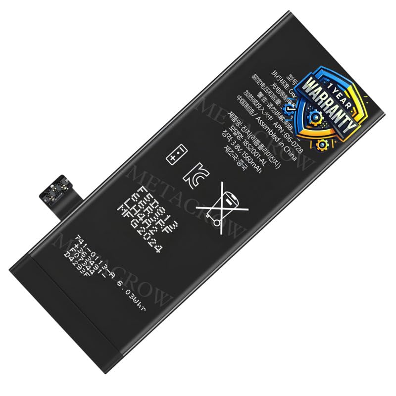 Image of Original Battery Compatible for iPhone 5s (A1453, A1457, A1518, A1528, A1530, A1533) - (1560mAh) - 1 Year Warranty