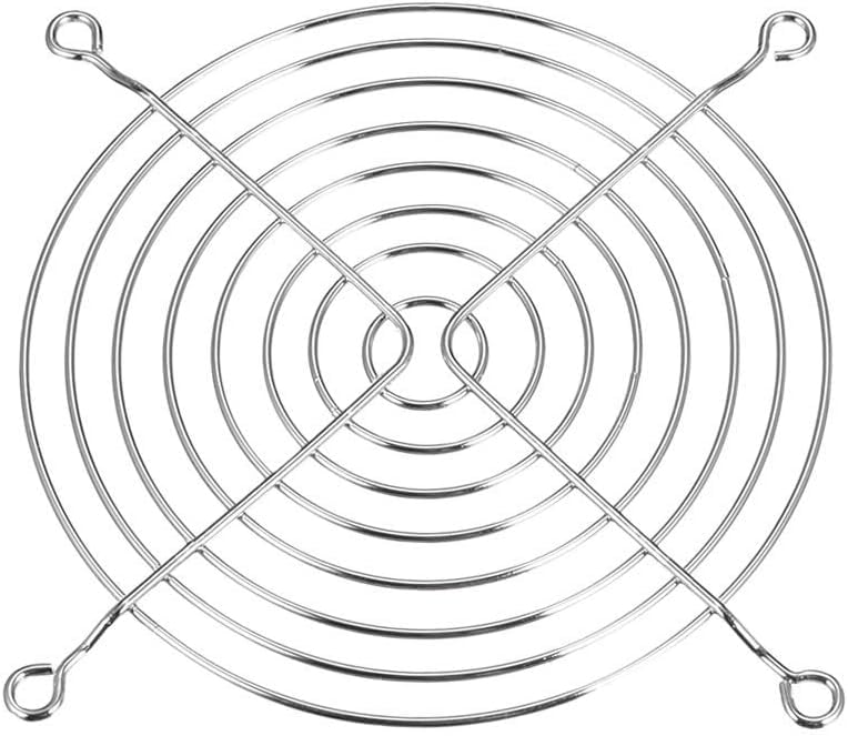 Fan Grill Finger Guard Silver Finish for Cooling Fan (120MM, 5)