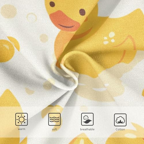 KLL Cute Yellow Rubber Ducks Ducklings Soap Little Boys Soft Nighttime Underwear Breathable Undies3