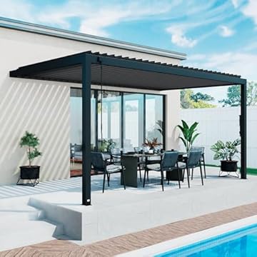 adjustable louvered pergola kit