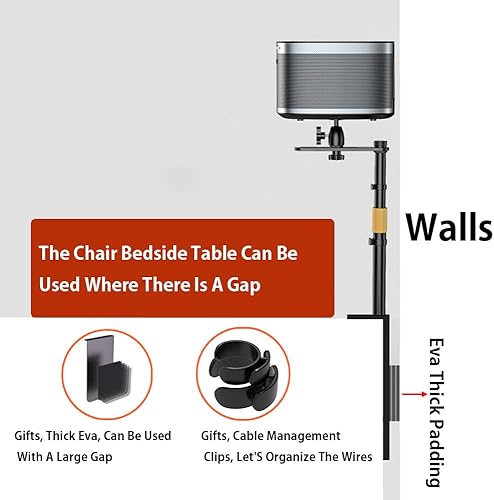 Miniatura 4 de Soporte para proyector, soporte de sofá de noche, soporte de pared, soporte de escritorio, dos métodos de instalación, rotación de 360 grados,