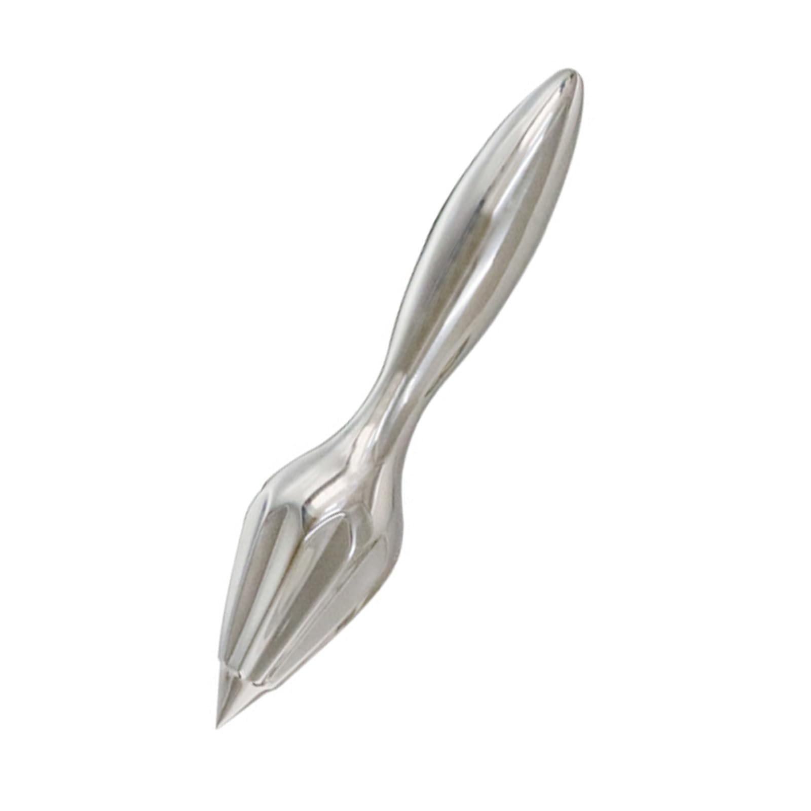 MALSSE Ergonomic Lemon Cone 304Stainless Steel Citrus Press Handheld Lemon Tool Juices Squeezer Metal Texture for Juicers