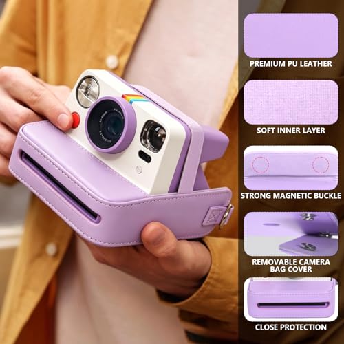 Funda Protectora para Cámara Polaroid Now Serie Morada miniatura 2