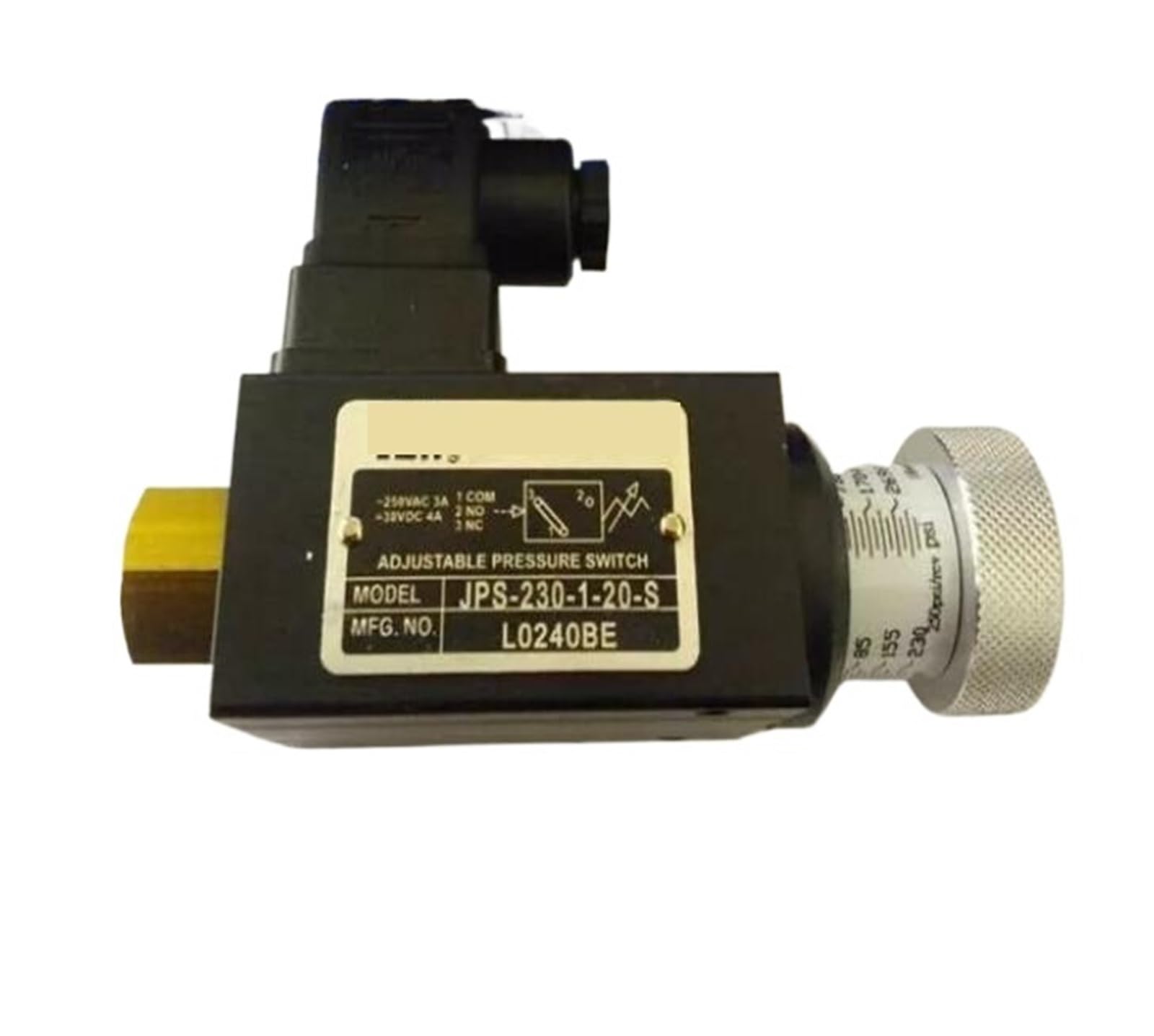 Pressostat réglable JPS-230-1-20-S contre les pannes de surpression