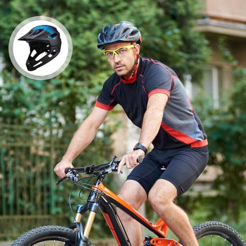 Casco de bicicleta Jorzer de alta resistencia con barbilla desmontable 7