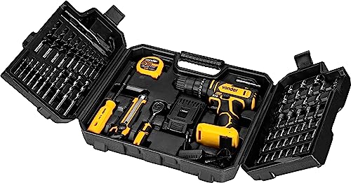 Parafusadeira/Furadeira Com Impacto A Bateria, 20 V, Fonte Bivolt Automático, 78 Acessórios, Pfv 078