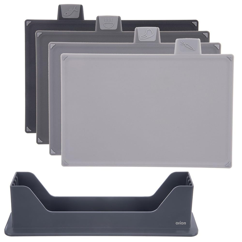 orion group Lot de 4 planches à découper avec support.
