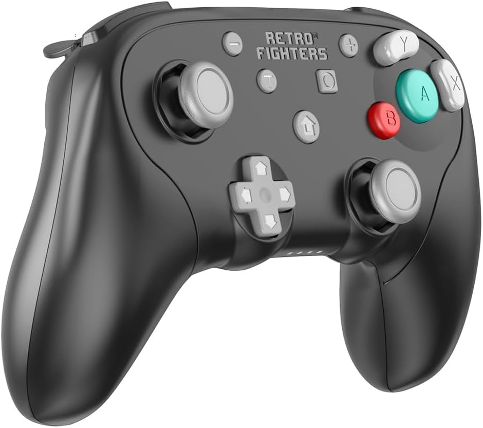 Retro Fighters BattlerGC Wireless Controller - Gamecube, Game Boy Player, Switch & PC Compatible (Black)