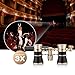 Yourelexit® Opera Glasses Binoculars 3X25 Lorgnette Theater Glasses Optical BK9 Mini Compact Lightweight Built-in Foldable Adjustable Handle Vintage for Adults Women in Musical Concert Cinema