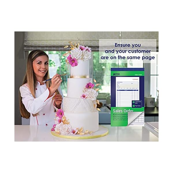 Sales-Order-Books-6-Pack-2-Part-Carbonless-WhiteCanary-Yellow-4-18-x-7-316-inches-by-Better-Office-Products-50-Sets-per-Book-300-Total-Sets-6-Books Sales-Order-Books-6-Pack-2-Part-Carbonless-WhiteCanary-Yellow-4-18-x-7-316-inches-by-Better-Office-Products-50-Sets-per-Book-300-Total-Sets-6-Books