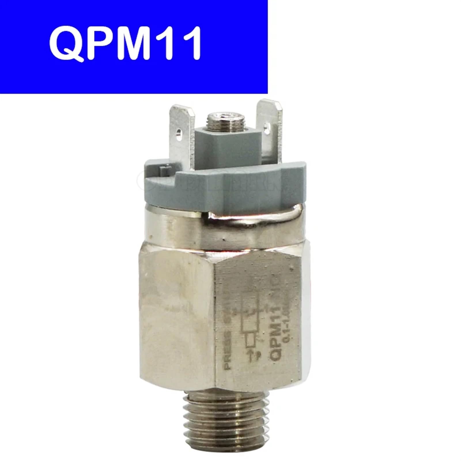 Compresseur d'air pneumatique réglable, pressostat QPM11-NO QPM11-NC 1/8 "1/4", 1 pièce (Color : QPM11-NC1)