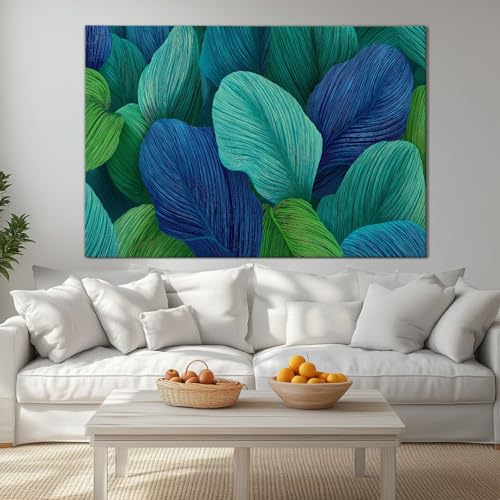 Impression sur Toile Botanique Cadre Bois Pour Salon et Chambre