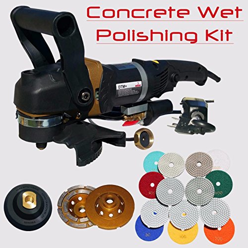 Stadea SWP112K Concrete Countertop Polishing Tools Package - Wet Polisher, Concrete Grinding Wheel