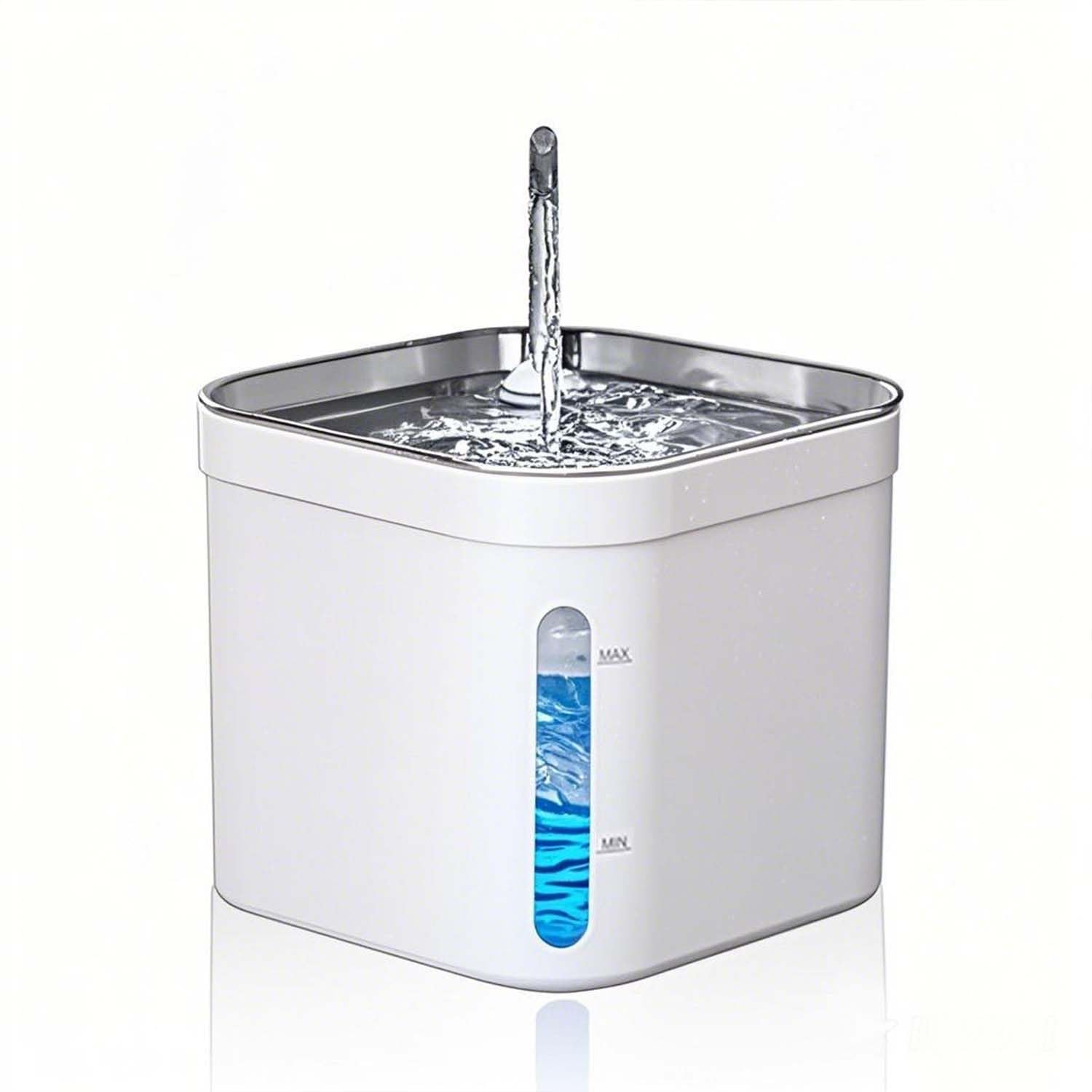 Dcpshtry Cat Fountains for Drinking, Stainless Steel Cat Water Fountain,Water Dispenser for Cats, 74OZ/2.2L Water Fountains for Cats Indoor