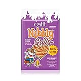 kalorienarm Catit Nibbly Grills Kaustreifen für Katzen aus Hühnerbrustfilet mit Jakobsmuschel, 30 g
