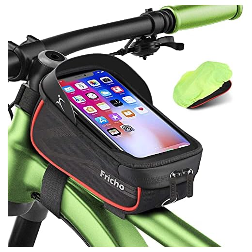 Fricho Regalos Navidad Originales para Hombre, Bolsa Bicicleta Cuadro, Manillar Accesorios, Porta Movil Bicicleta Montaña, Adolescentes Gadgets Utiles, Regalo Padre Cumpleanos, Aniversario para Novio