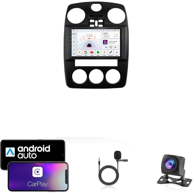 Autoradio Android 14 Double Din, écran tactile, pour Chrysler PT Cruiser 2000-2010, avec Bluetooth, navigation GPS, WiFi, radio FM, USB/SWC/Plug and Play,...