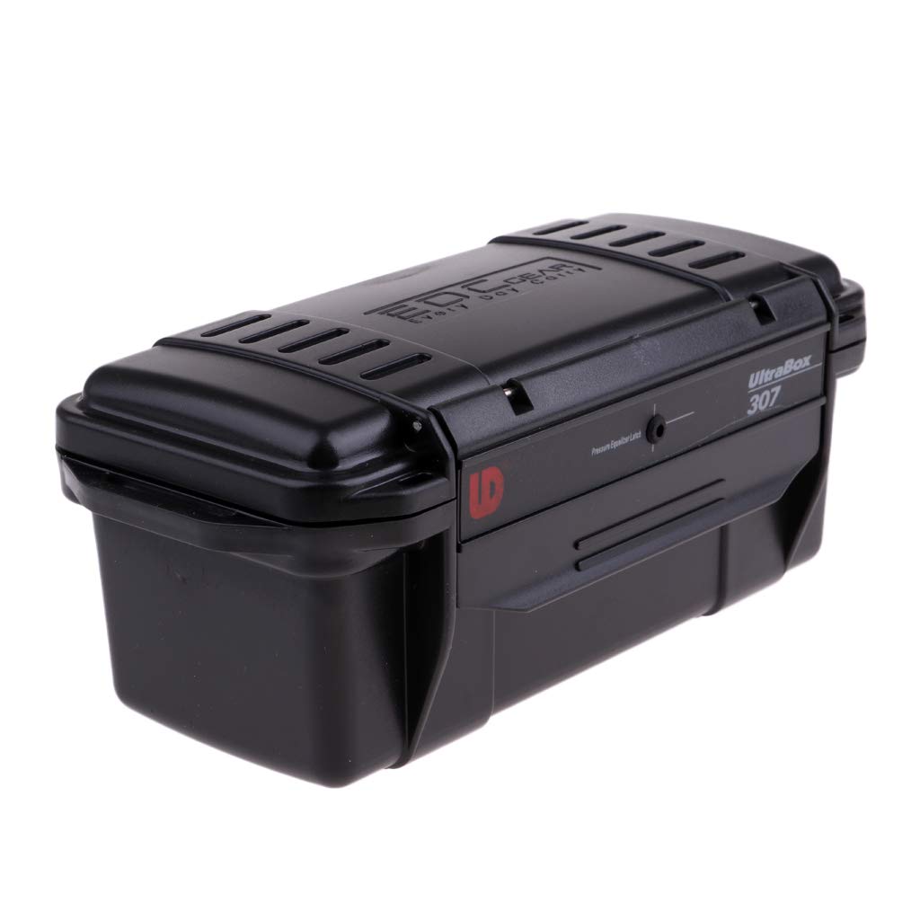 Baoblaze Outdoor Antiurto Impermeabile Scatole di Sopravvivenza di Plastica Contenitore Custodia Attrezzo - Nero