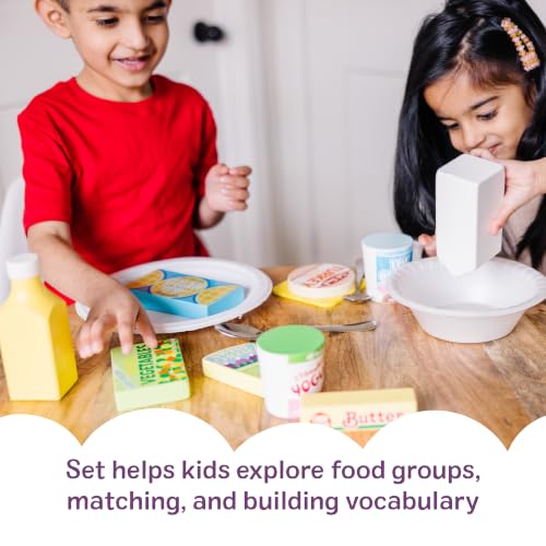 Melissa & Doug Fridge Food Wooden Play Food Kitchen Set - image 4