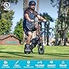 Electric Bike with Basket, 14" Folding Ebike 22 MPH, 35 Miles Range, Dual Suspension, 715W Peak Brushless Motor with 30° Uphill, Adjustable Seat, Commuter Electric Bicycle for Adults 330LBS Load #1