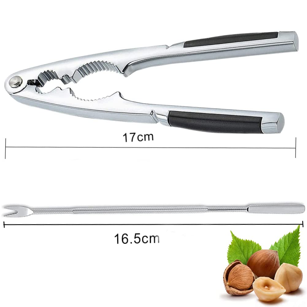 Casse-Noix Inoxydable Avec Aiguille à Crabe - Pour Noix, Noisettes, Amandes - Facile à Utiliser