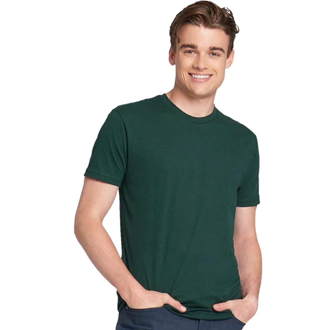 mukhaksh (Pack of 1 Men Boys Bio-Wash Green Round Neck Polo T-Shirts-picture-0