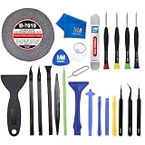 MMOBIEL Set de 24 Tournevis Professionnels + Ruban adhésif 2mm + Ventouse compatible avec écrans + Spudger compatible avec Smartphones