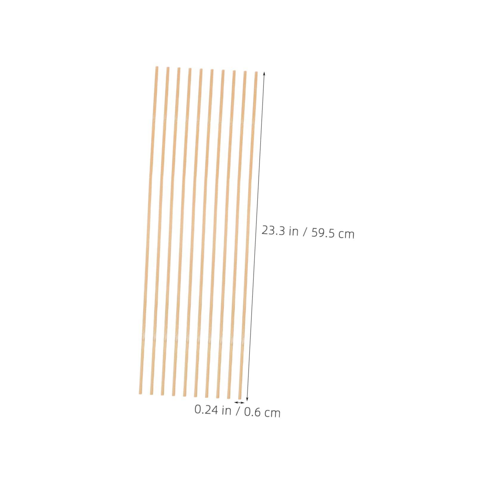 KOMBIUDA 10pcs Kite Making Sticks Kite Crafting Rods for Outdoor Activities and Smooth Design for Creative School Projects and DIY Fun