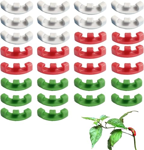 30 Stück Plant Bender Kits Wachstum Bieger Clips Kletterpflanzen Befestigung Clip Wiederverwendbarer Kunststoff-Pflanzenclip 90-Grad-Wachstumsbiegewerkzeug geeignet für Blumen Gemüse Gartengestaltung