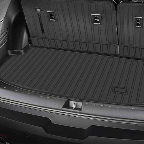 SHINJEW Floor Mats Fit for 2018-2023 Chevrolet Traverse 8 Seats (Bench Seats), All Weather TPE Car Floor Liners Carpet Custom Fit for Chevy Traverse Accessories，3 Row & Cargo Liner by SHINJEW - Image 4