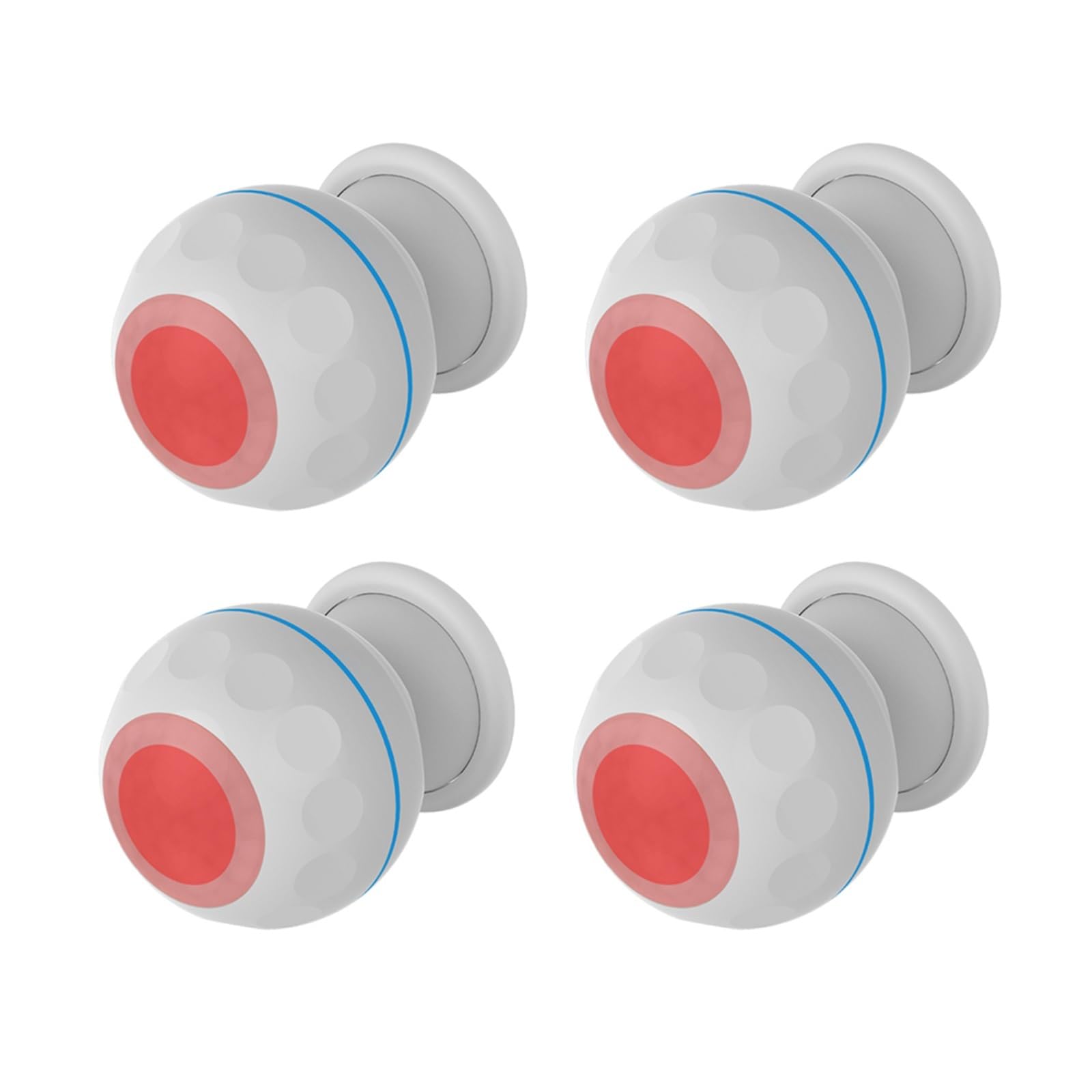 Mini Détecteur De Mouvement À Infrarouge, Corps Humain, Alarme avec Support Magnétique, Sécurité Domicile pour la Maison et Le Garage(4PCS)