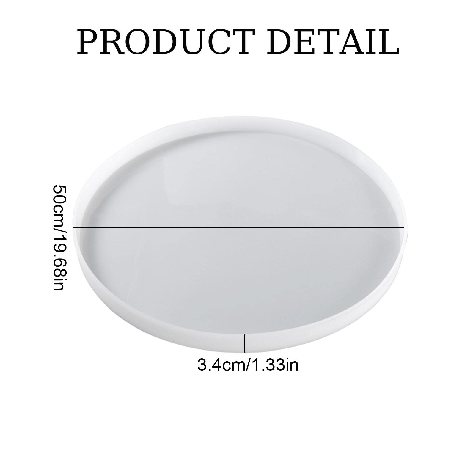 Molde de resina epoxi de silicona de 50 cm para tabla de cortar, mesa de río, bandeja, mesa de café, decoración del hogar